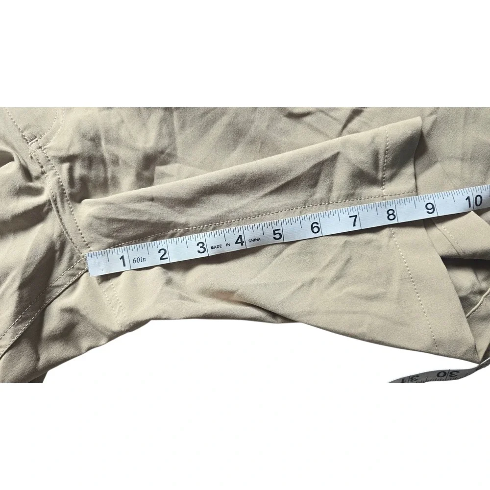 PGA Tour Mens Golf‎ Shorts Cargo Pockets Beige Performance Casual